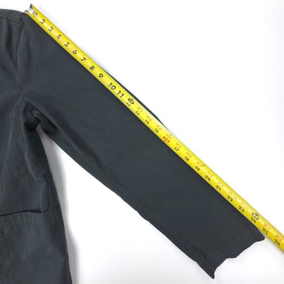 MR P. Garment Dyed Organic Cotton Twill Blazer Steel Blue Tailored Quiet Luxury - Picture 5 of 12